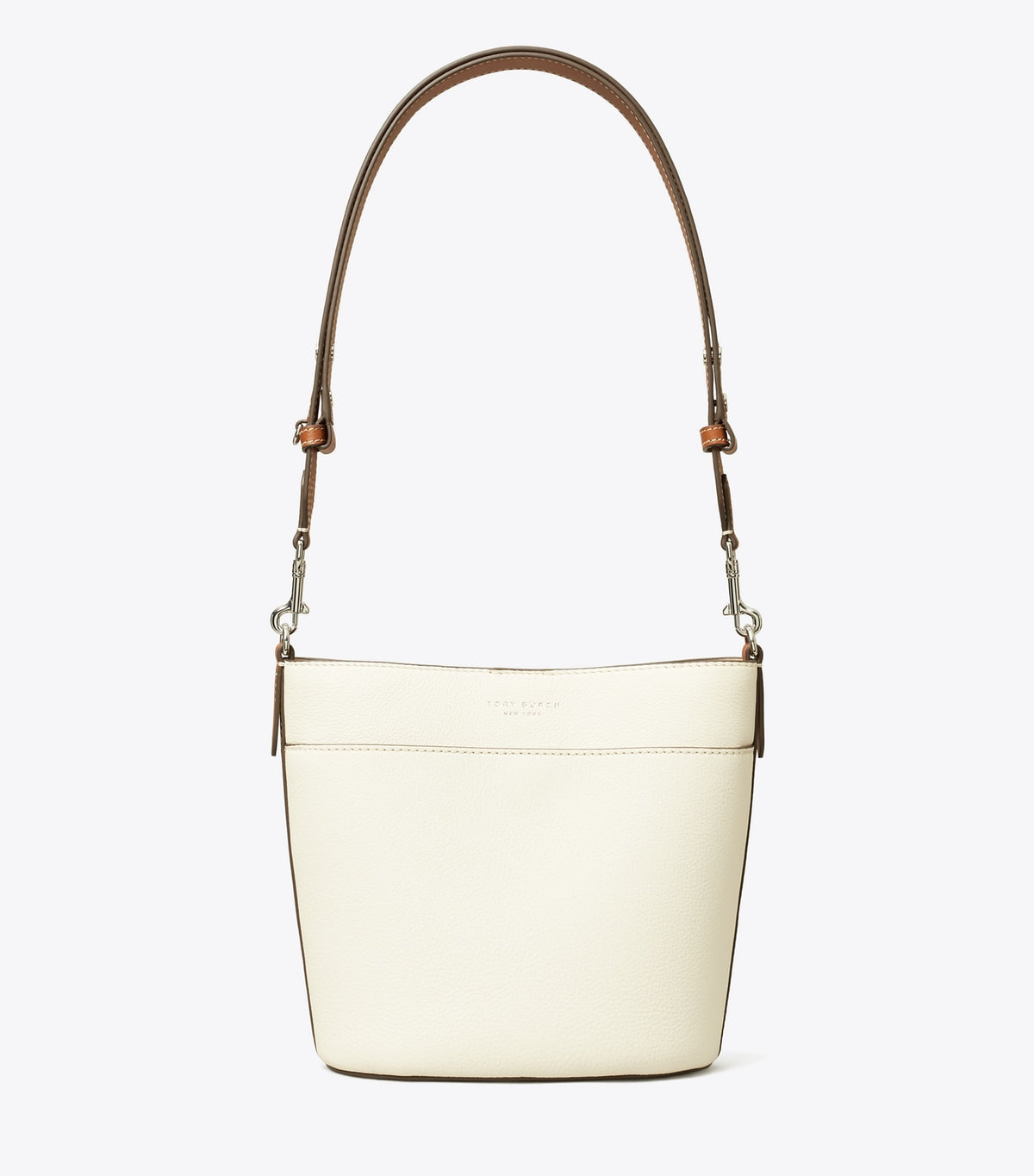 Leather Colorblock Bucket Bag - Ivory | Tory Burch Top Pick