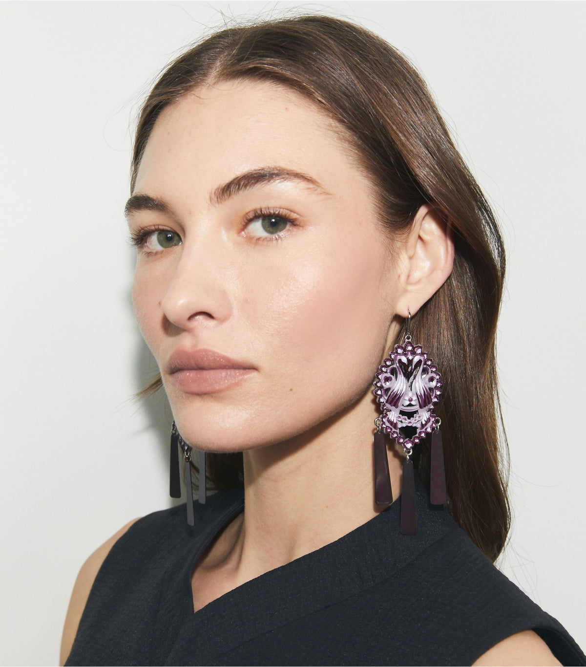 Bird Earrings - Tory Silver / Purple | Tory Burch Essential