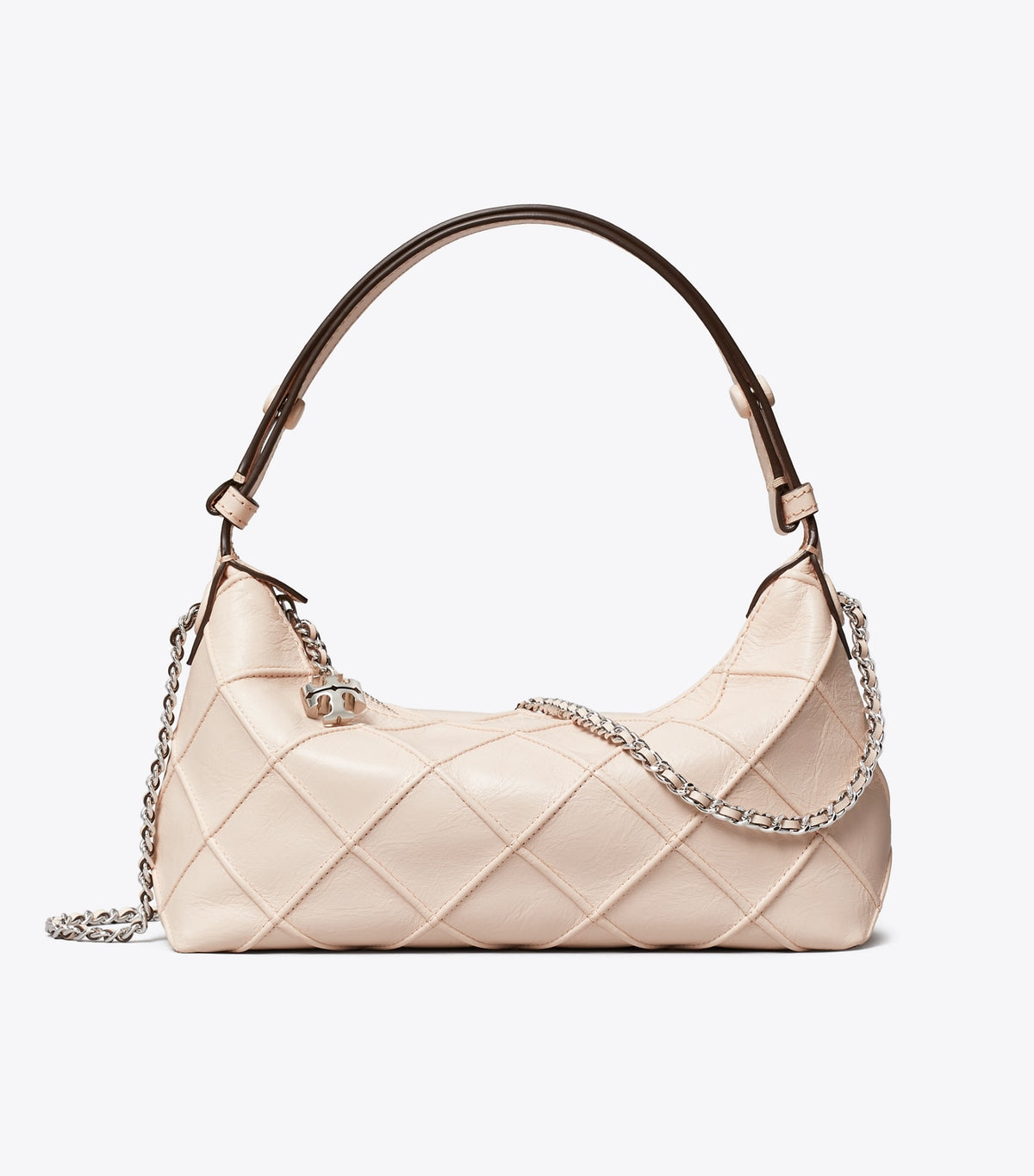 Fleming Distressed Pochette - Soft Pink | Tory Burch Value