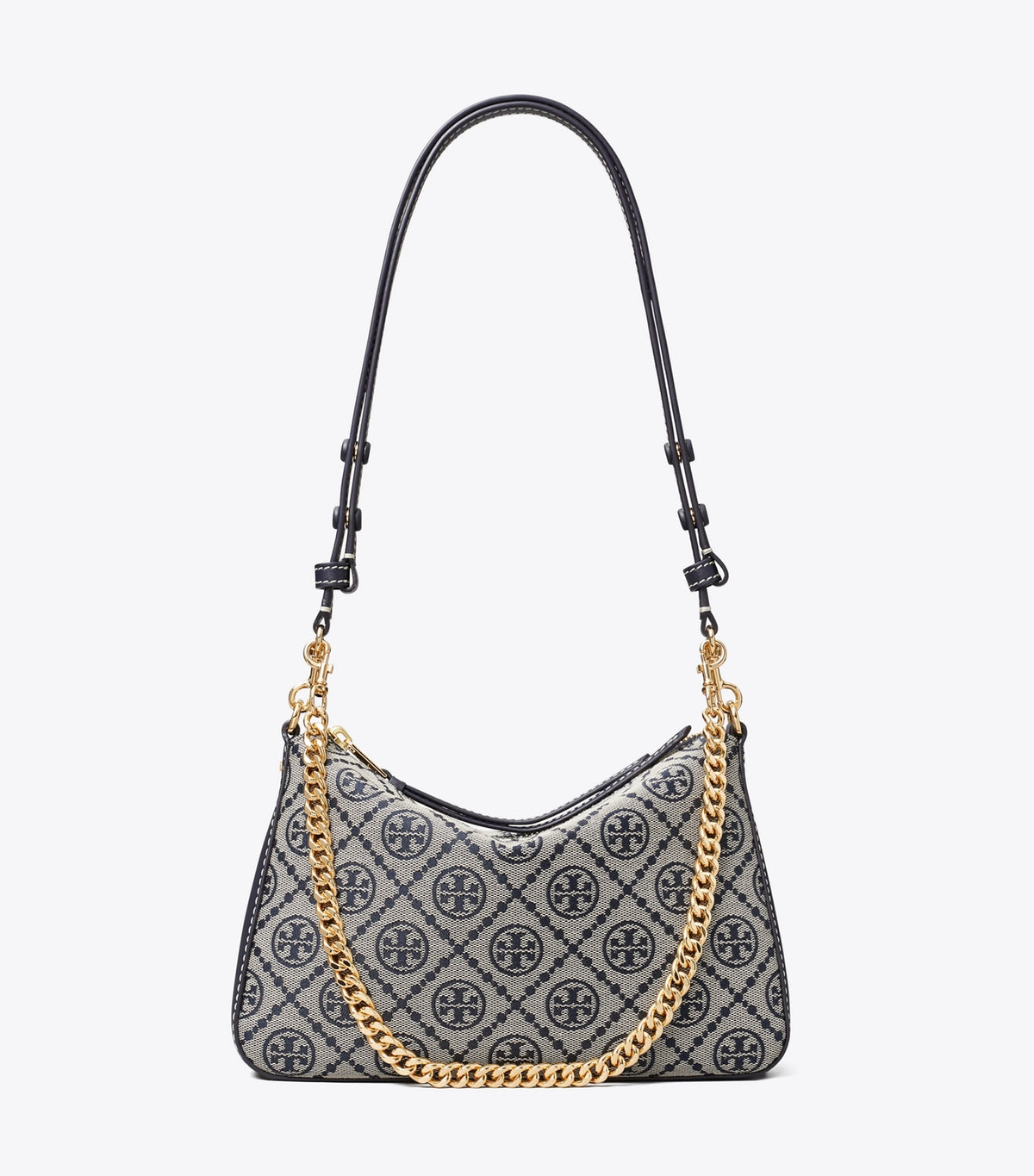 T Monogram Small Perry Shoulder Bag - Tory Navy | Tory Burch Trending