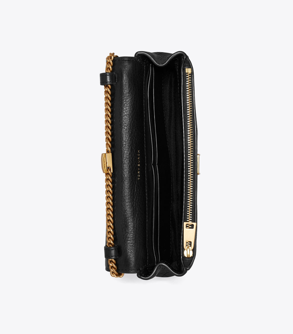Charlie Quilted Chain Crossbody - Black | Tory Burch Discount