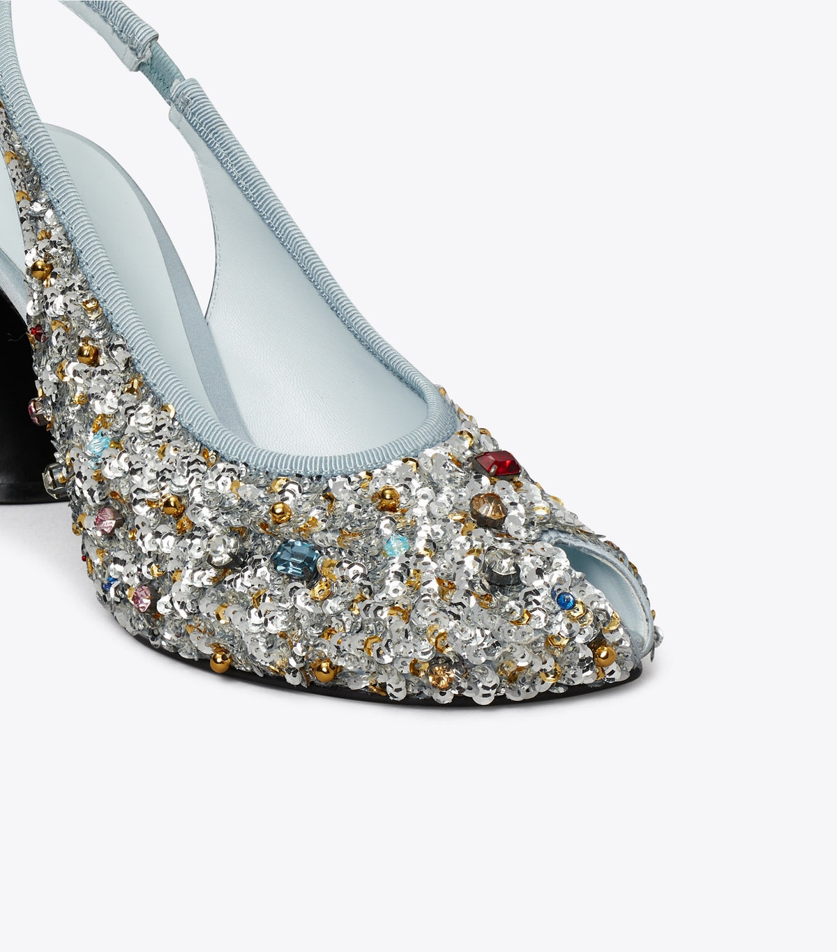 Peep-Toe Slingback Pump - Multi Stone | Tory Burch Discount
