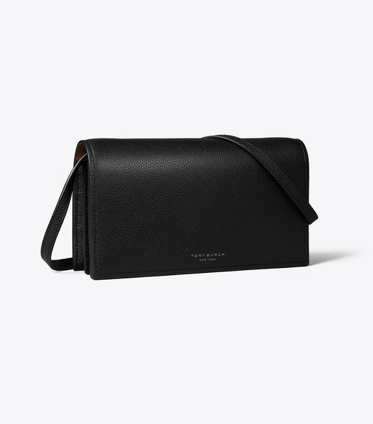 Perry Wallet Crossbody - Black | Tory Burch Signature