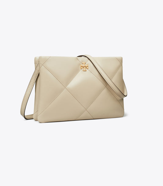 Kira Diamond Quilt Crossbody Bag - Light Stone | Tory Burch Deals