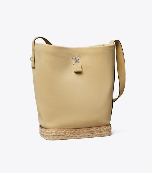 Lock Crochet Slim Bucket Bag - Butter | Tory Burch Popular