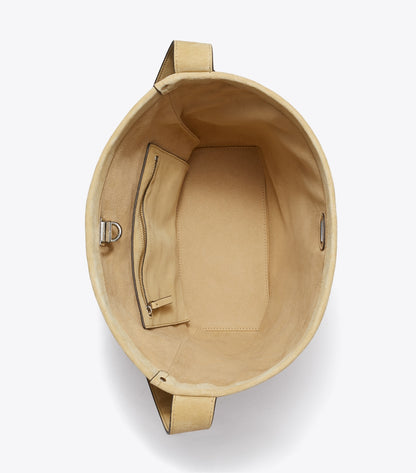 Lock Crochet Slim Bucket Bag - Butter | Tory Burch Popular