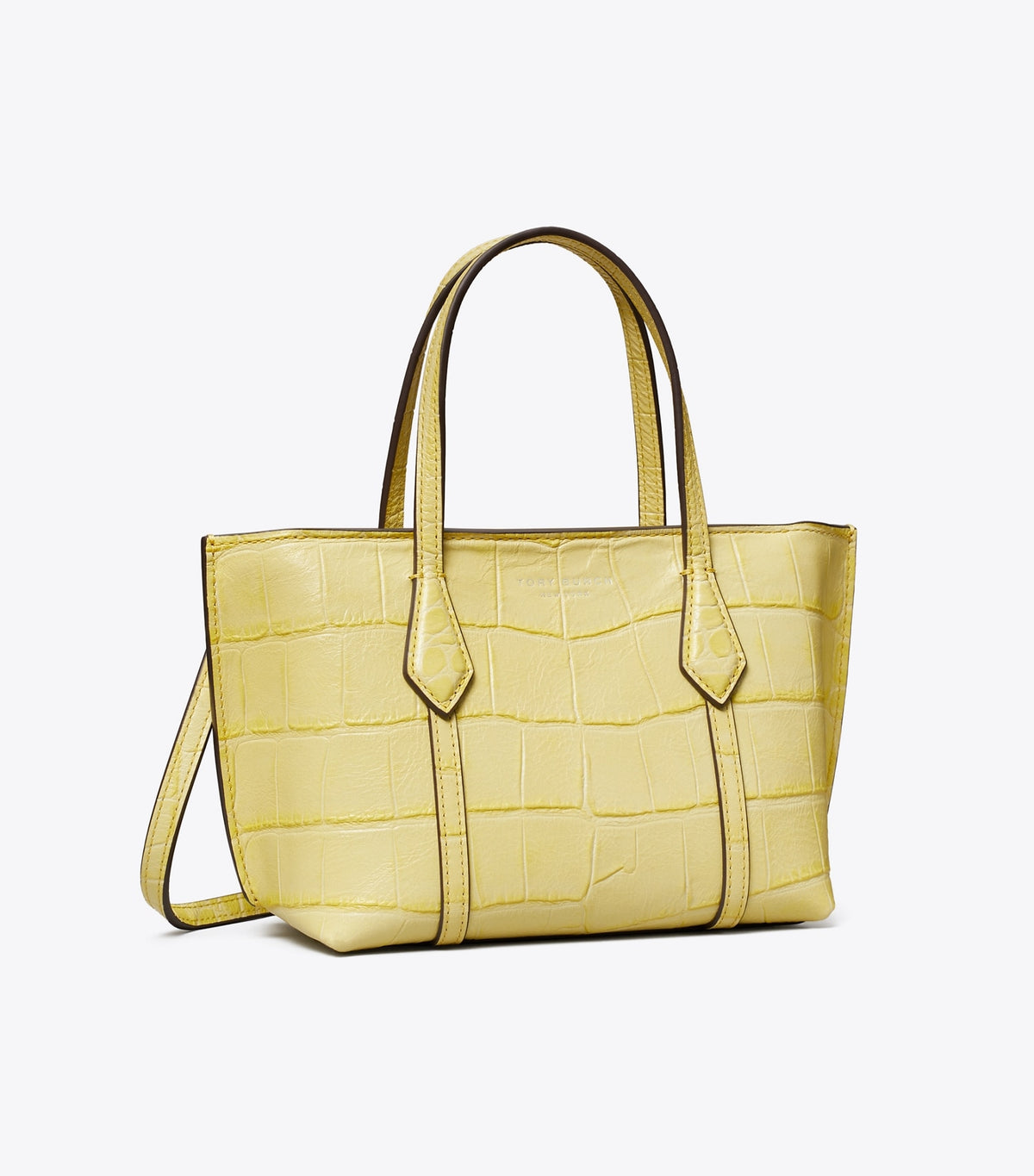 Mini Perry Embossed Tote - Yellow Sky | Tory Burch Featured