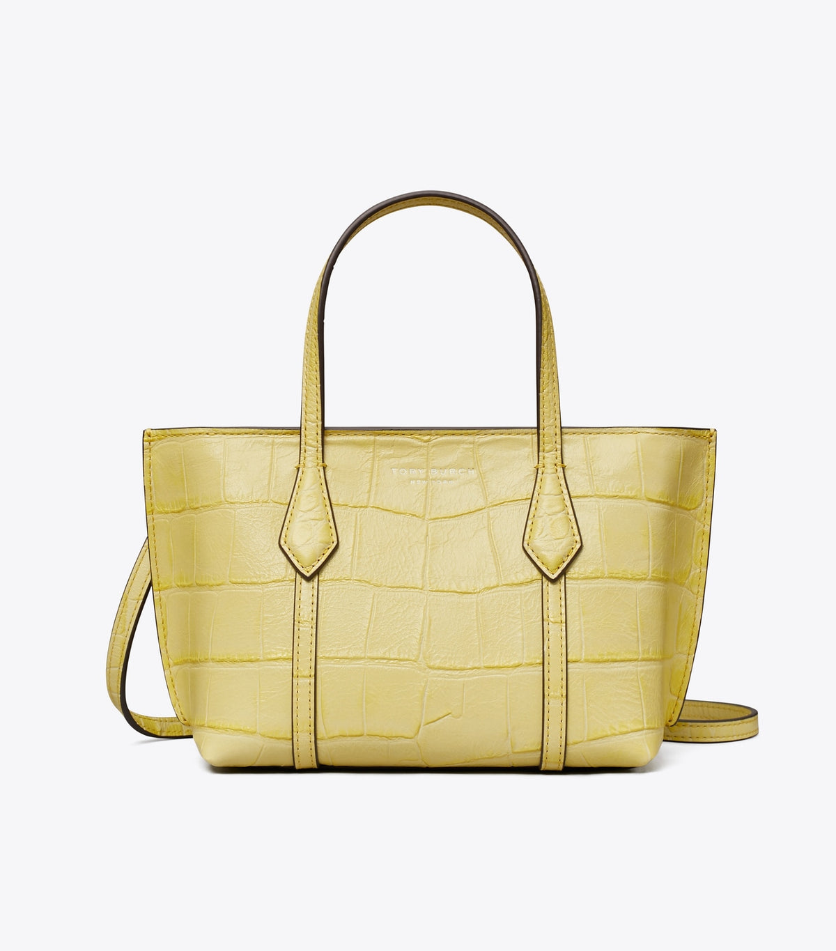 Mini Perry Embossed Tote - Yellow Sky | Tory Burch Featured