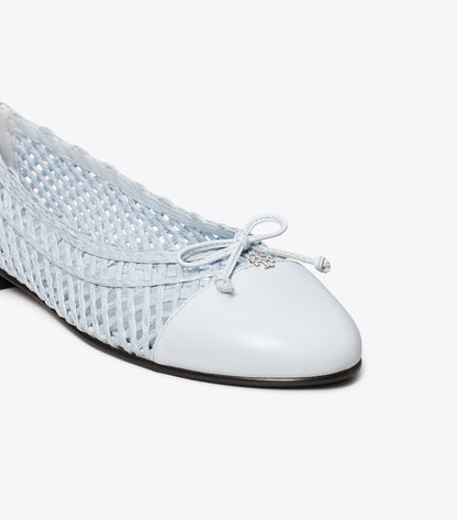 Cap-Toe Ballet - Light Blue / Light Blue | Tory Burch Discount