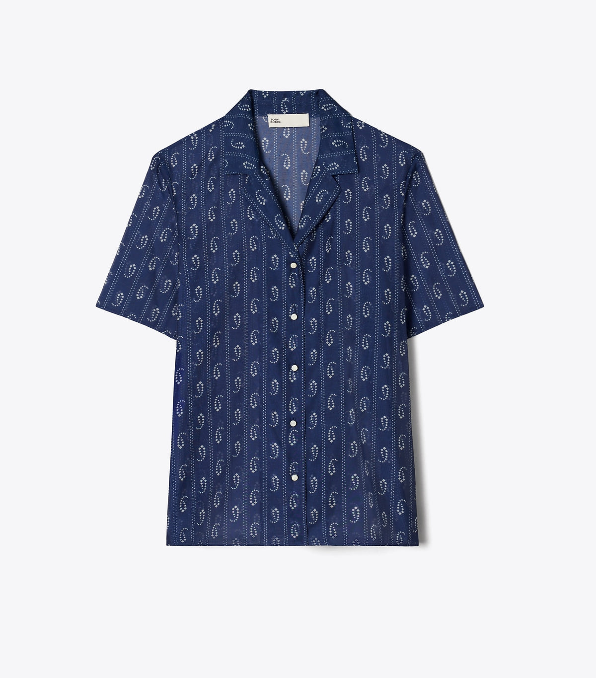 Camp Shirt - Blue Paisley | Tory Burch Value