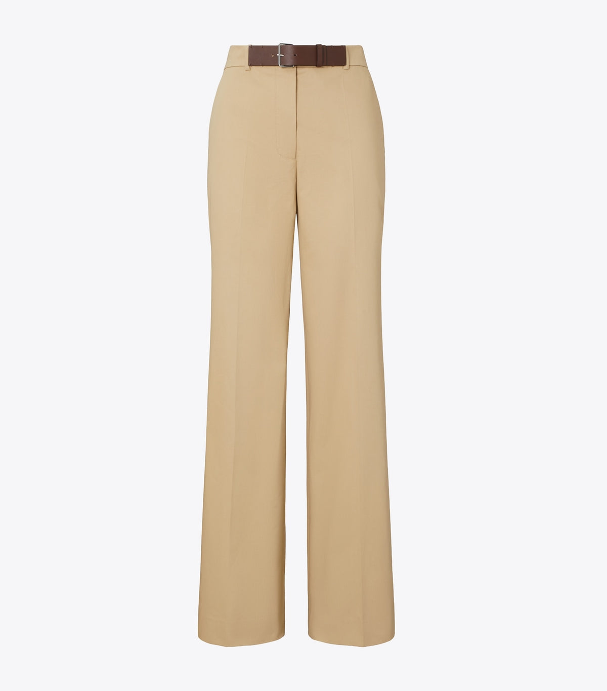Belted Cotton Pant - Khaki | Tory Burch Top Pick