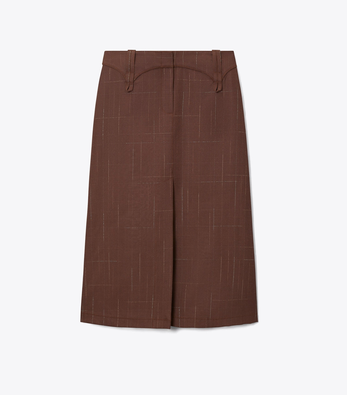 Wool Skirt - Chocolate | Tory Burch Classic