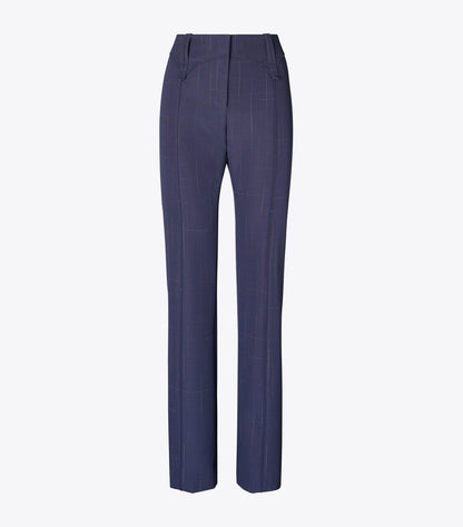 Wool Pant - Steel | Tory Burch Classic