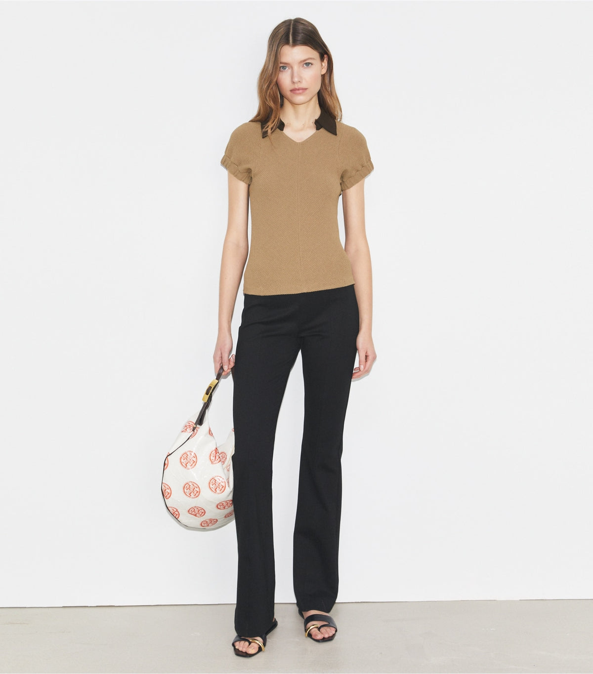 Flared Compression Pant - Black | Tory Burch Best Seller