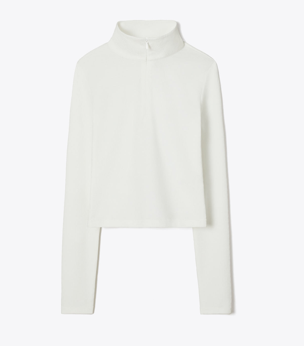 Cropped Jacquard Top - Snow White | Tory Burch Customer Favorite