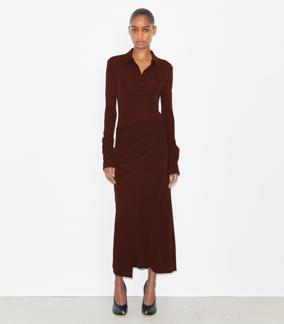 Jersey Shirtdress - Dark Sangria | Tory Burch Deals