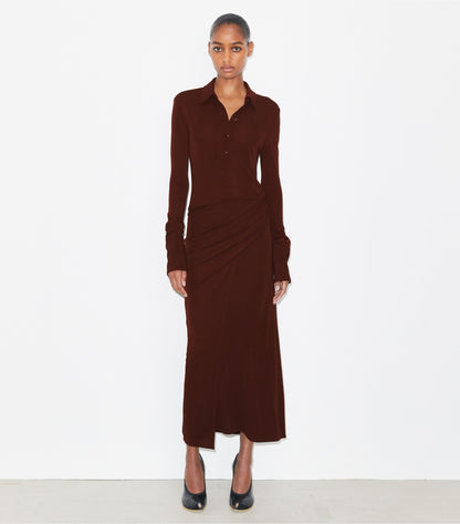 Jersey Shirtdress - Dark Sangria | Tory Burch Deals