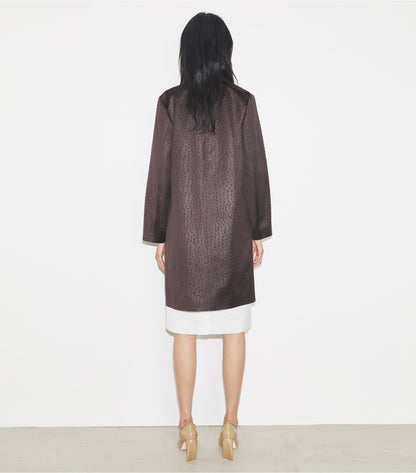 Viscose Car Coat - Roasted Eggplant | Tory Burch Trending