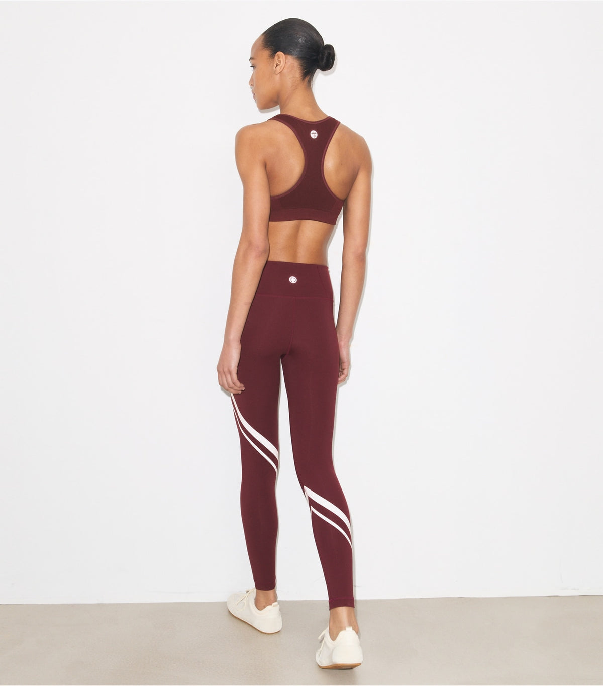 Sculpt Compression Diagonal Chevron Legging - Winetasting | Tory Burch Popular