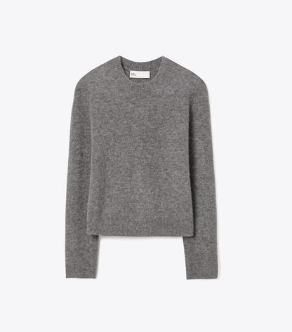 Cashmere Silk Sweater - Gray | Tory Burch Featured