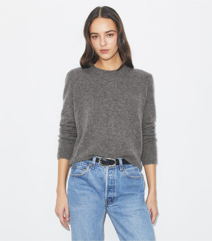 Cashmere Silk Sweater - Gray | Tory Burch Featured