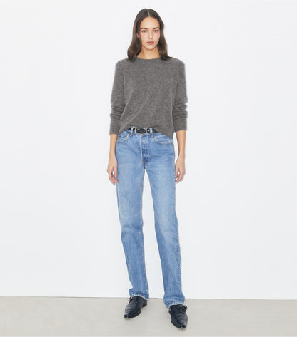 Cashmere Silk Sweater - Gray | Tory Burch Featured
