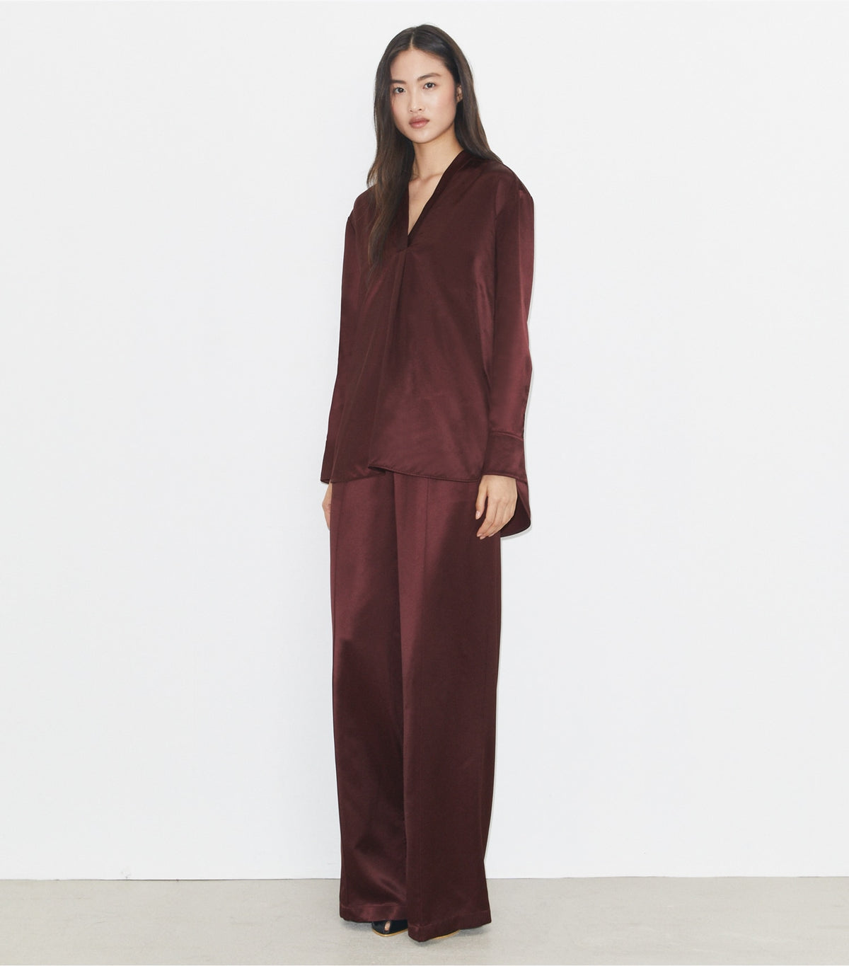 Viscose Top - Merlot | Tory Burch Quality