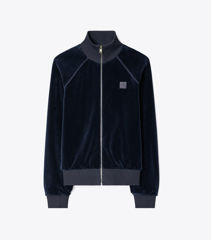 Velour Track Jacket - Ink | Tory Burch Special Offer