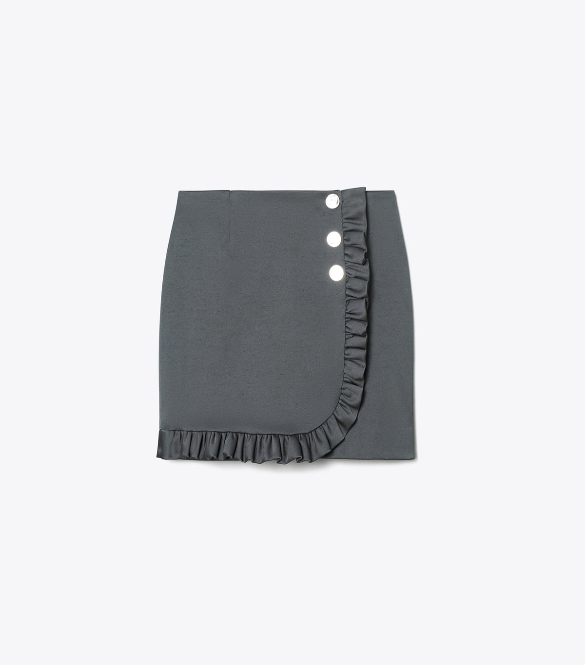 Nylon Ruffle Skirt - Coal Gray | Tory Burch Deals
