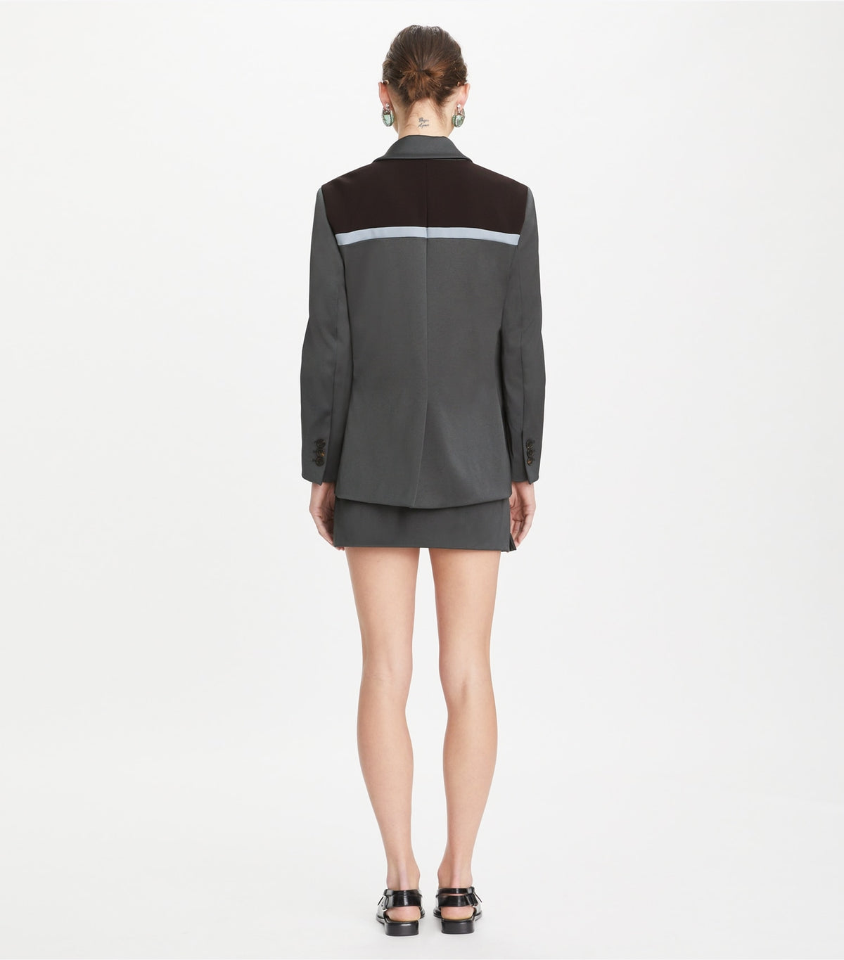 Nylon Ruffle Skirt - Coal Gray | Tory Burch Deals