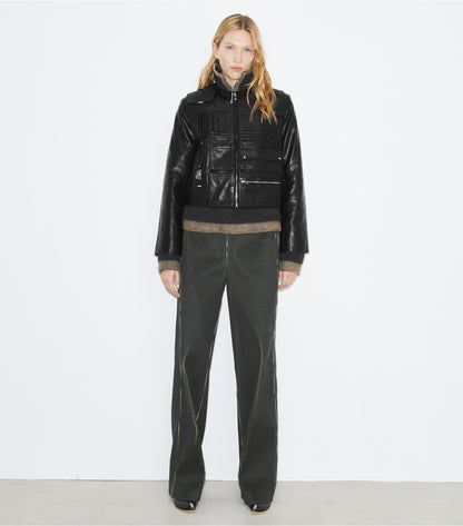 Corduroy Pant - Dark Brown / Bright Green | Tory Burch Deals