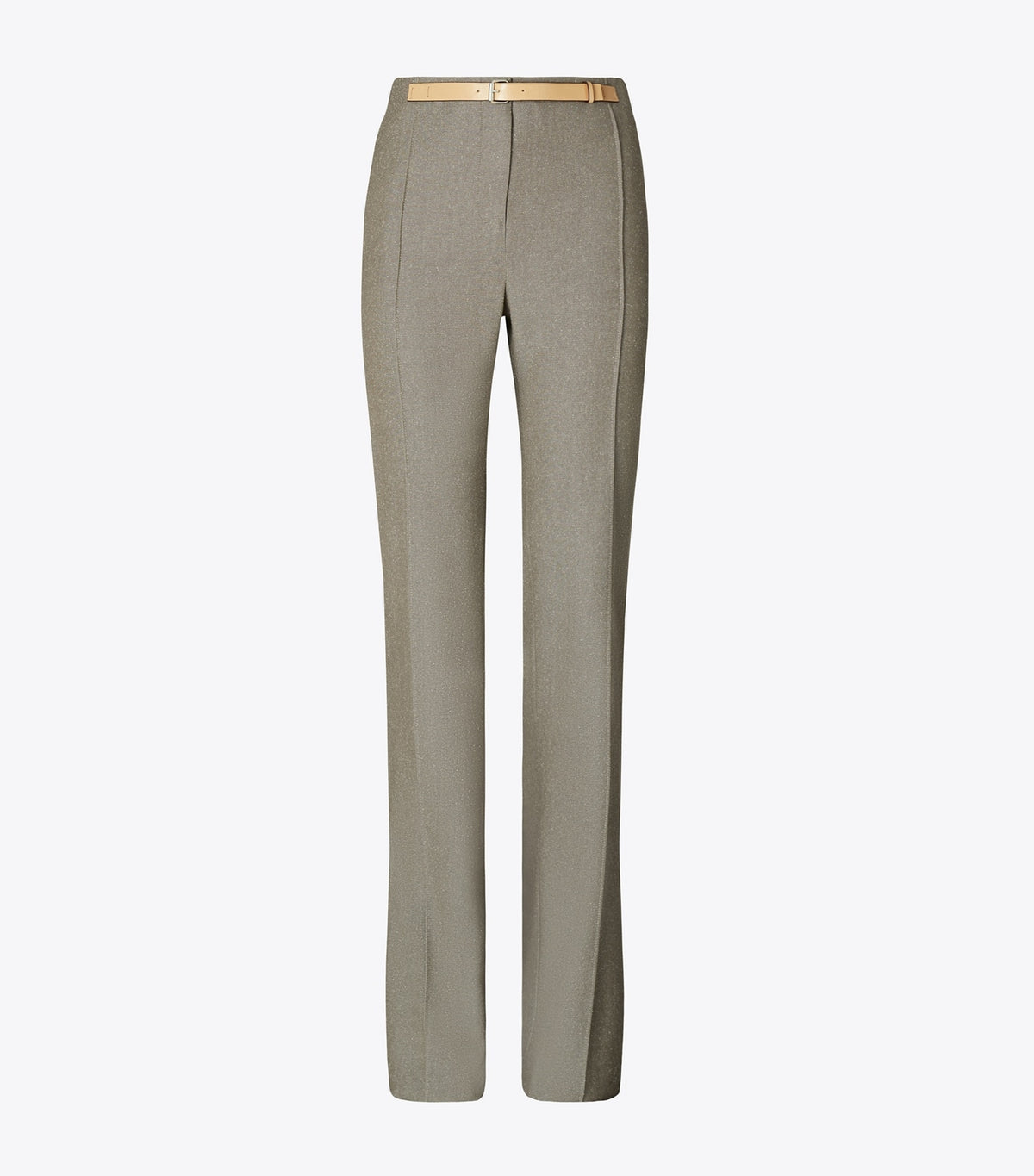 High-Waisted Wool Pants - Mountain Ash Ground/Marshmallow Fleck | Tory Burch Exclusive