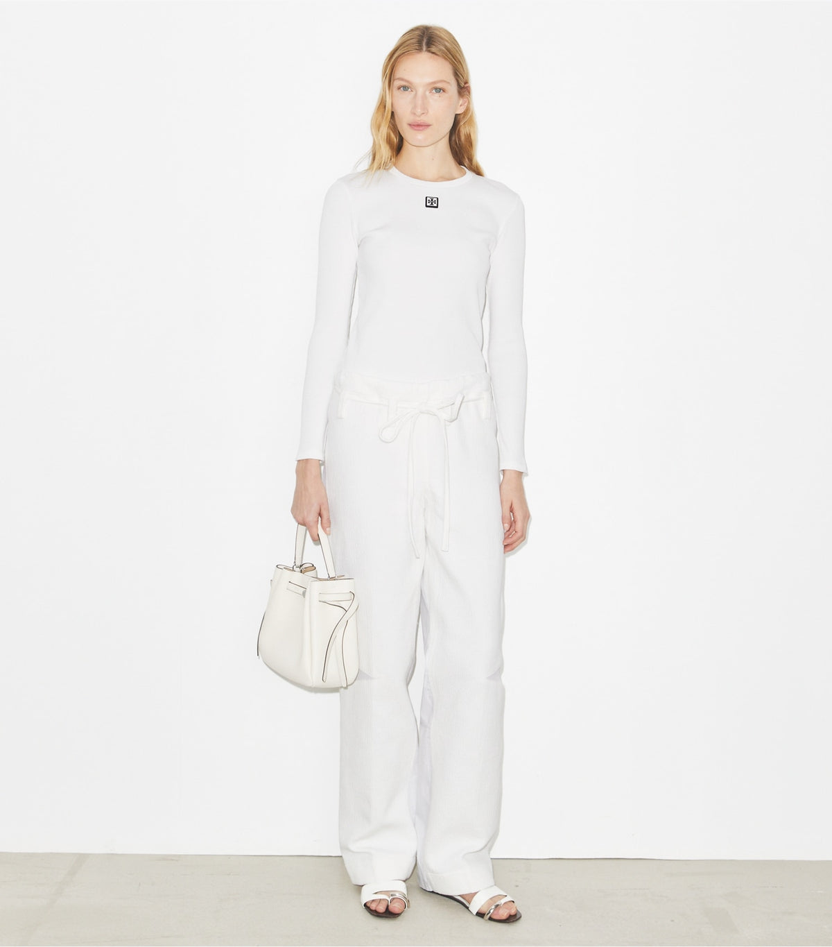 Cotton Pant - Marshmallow | Tory Burch Exclusive