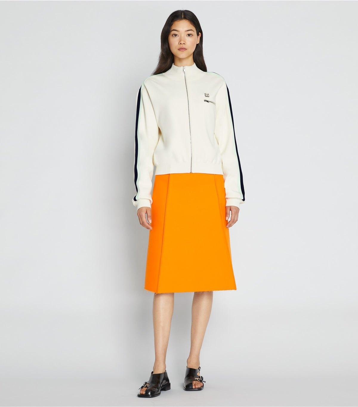 Tech Knit Track Jacket - New Ivory | Tory Burch Deals