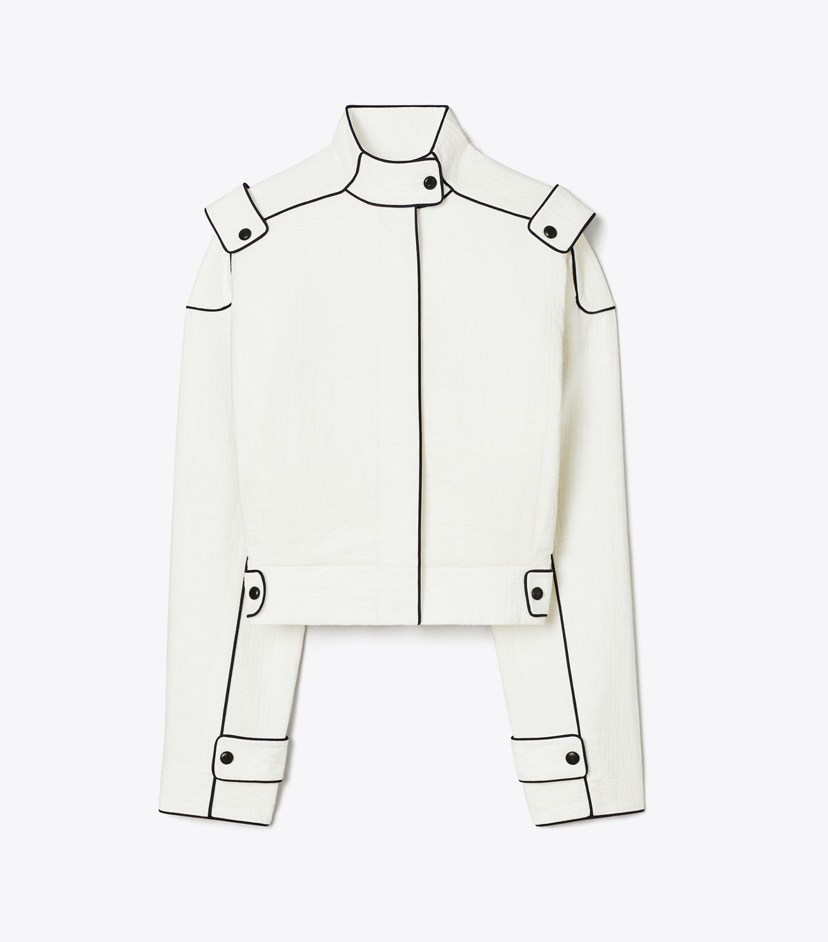 Cotton Bomber Jacket - Marshmallow | Tory Burch Latest