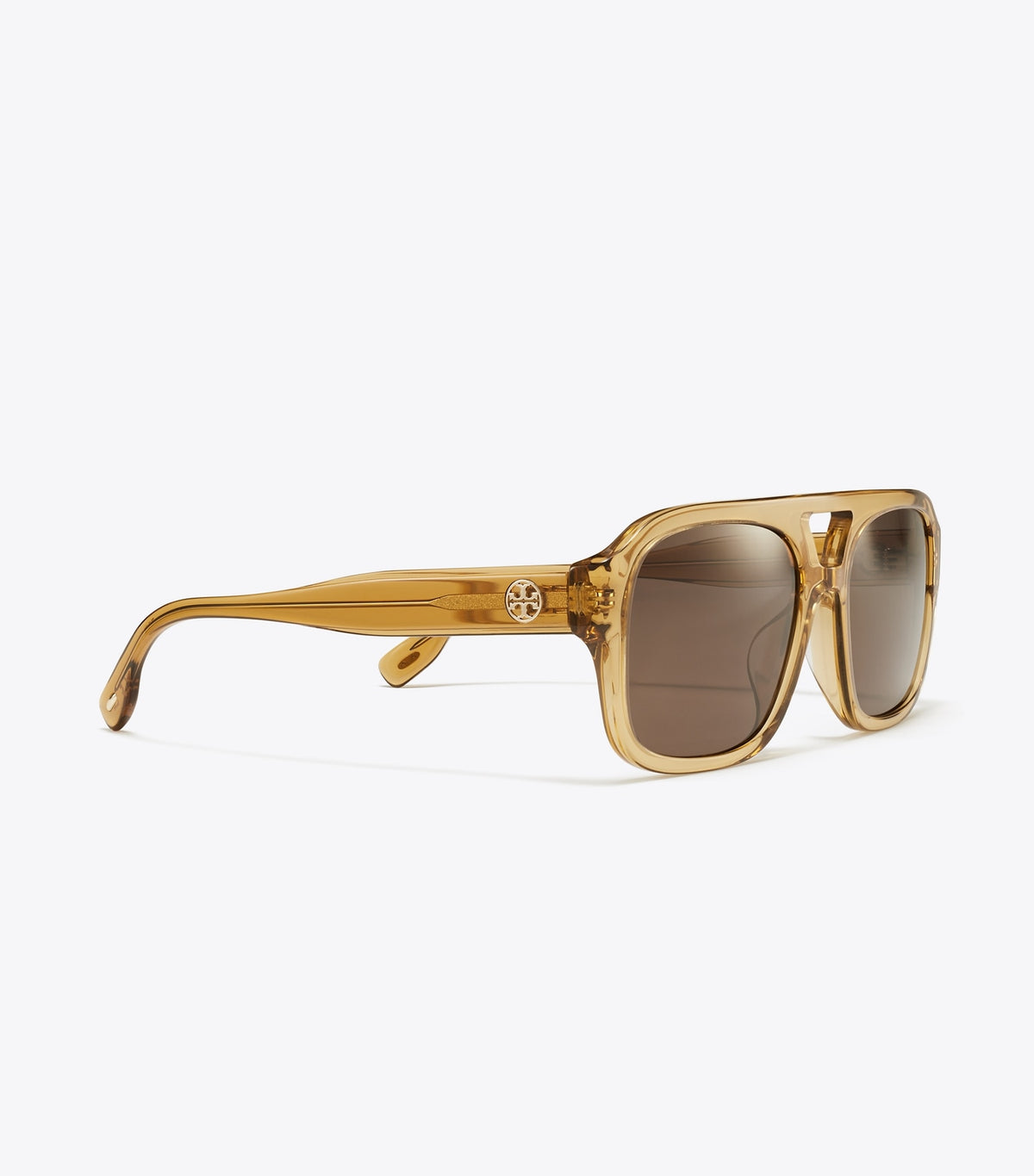 Miller Navigator Sunglasses - Transparent Yellow Brown/Solid Brown | Tory Burch Hot Sale