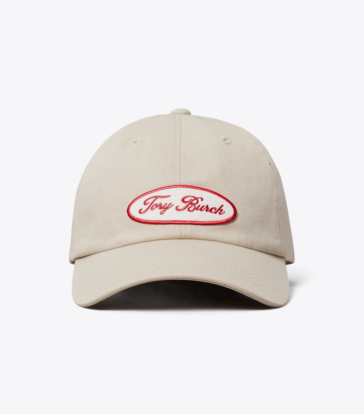 Logo Patch Baseball Cap - Tan | Tory Burch Everyday