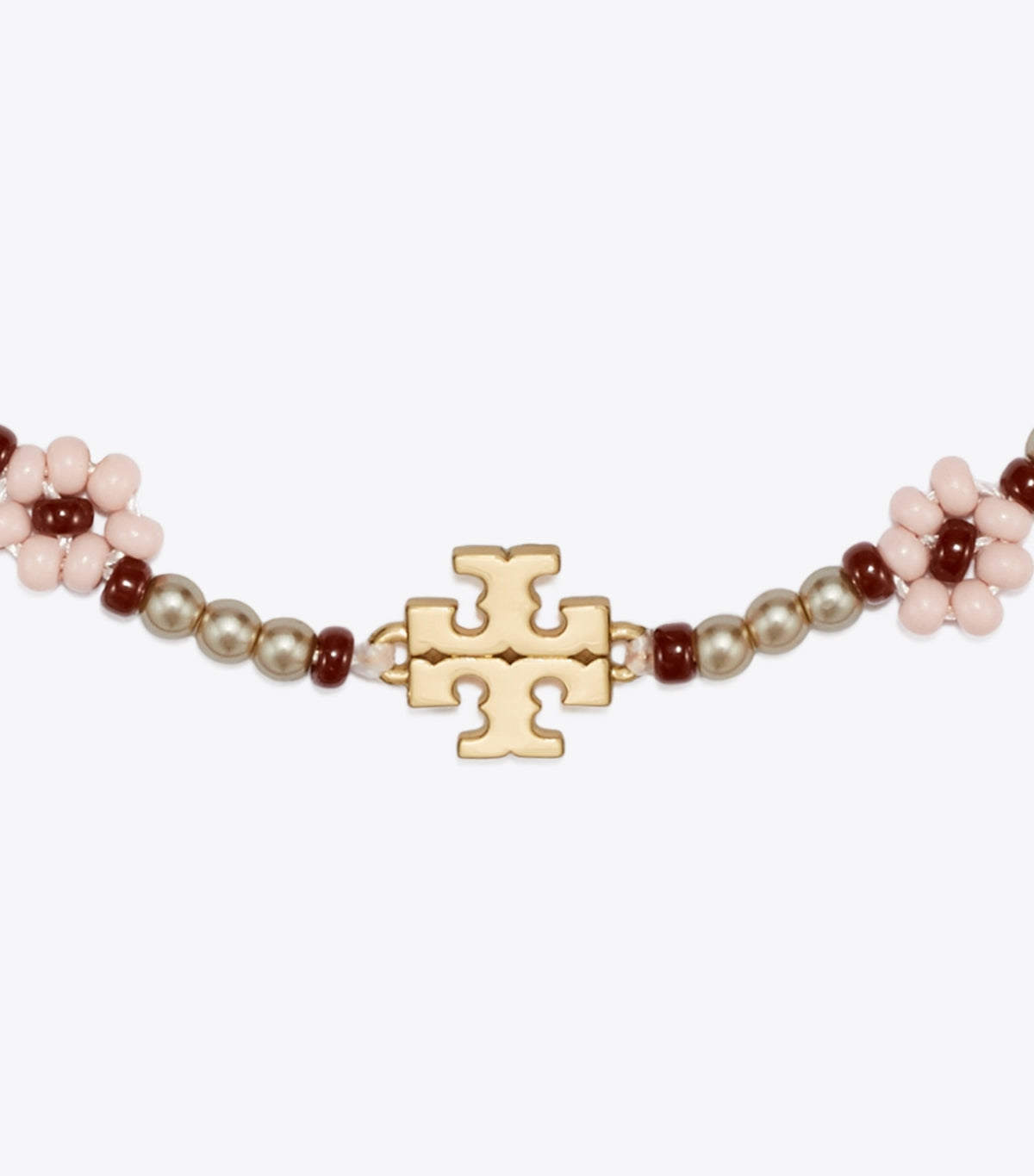 Curiosity Beaded Flower Bracelet - Light Pink | Tory Burch Recommended