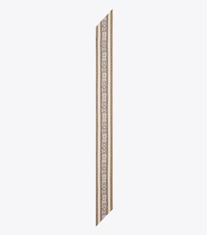 T Monogram Deco Ribbon Tie - Cream Deco T Monogram | Tory Burch Smart Buy
