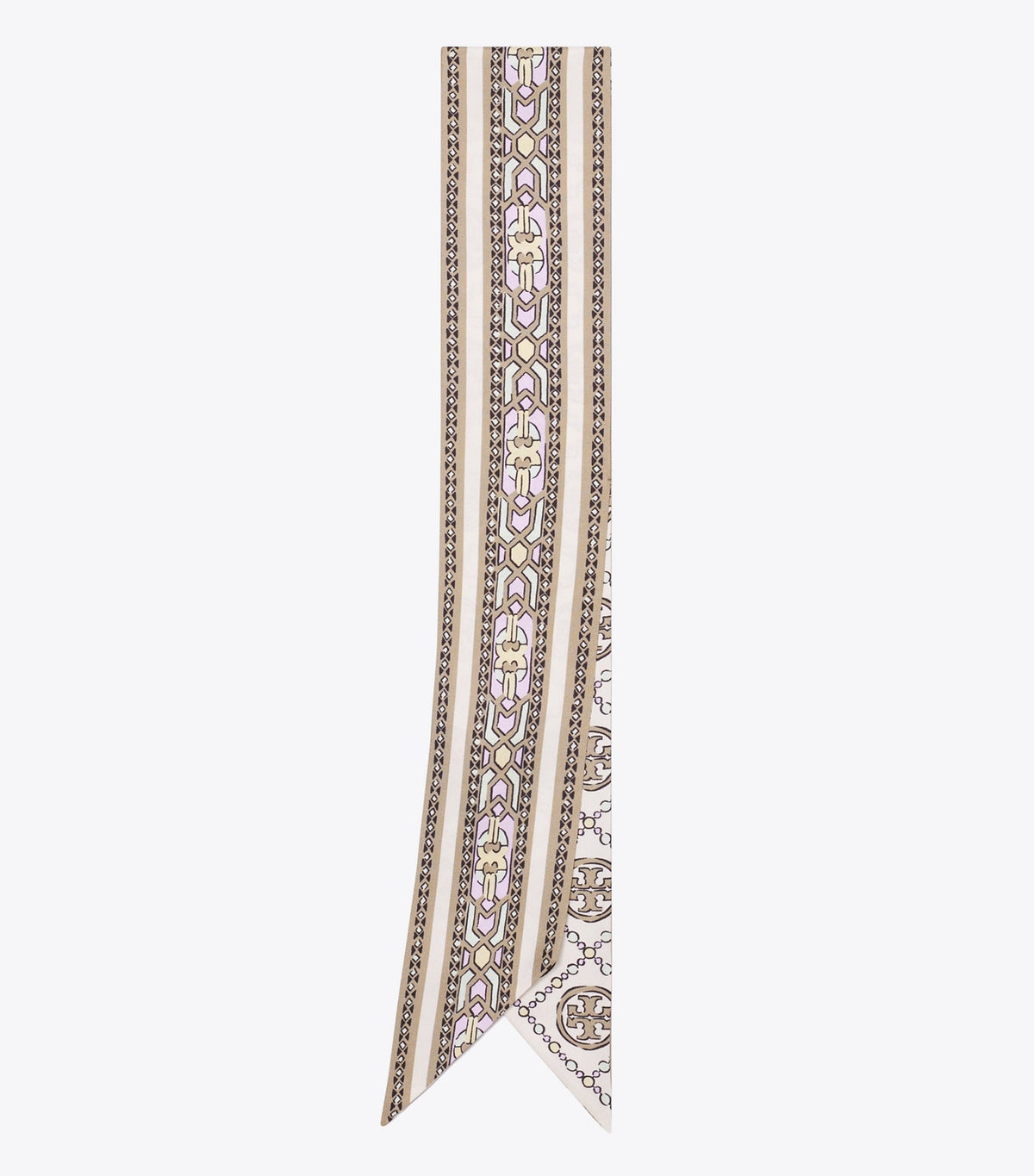 T Monogram Deco Ribbon Tie - Cream Deco T Monogram | Tory Burch Smart Buy