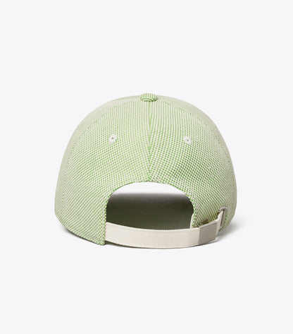 Two-Tone Canvas Baseball Cap - Dark Green | Tory Burch Essential