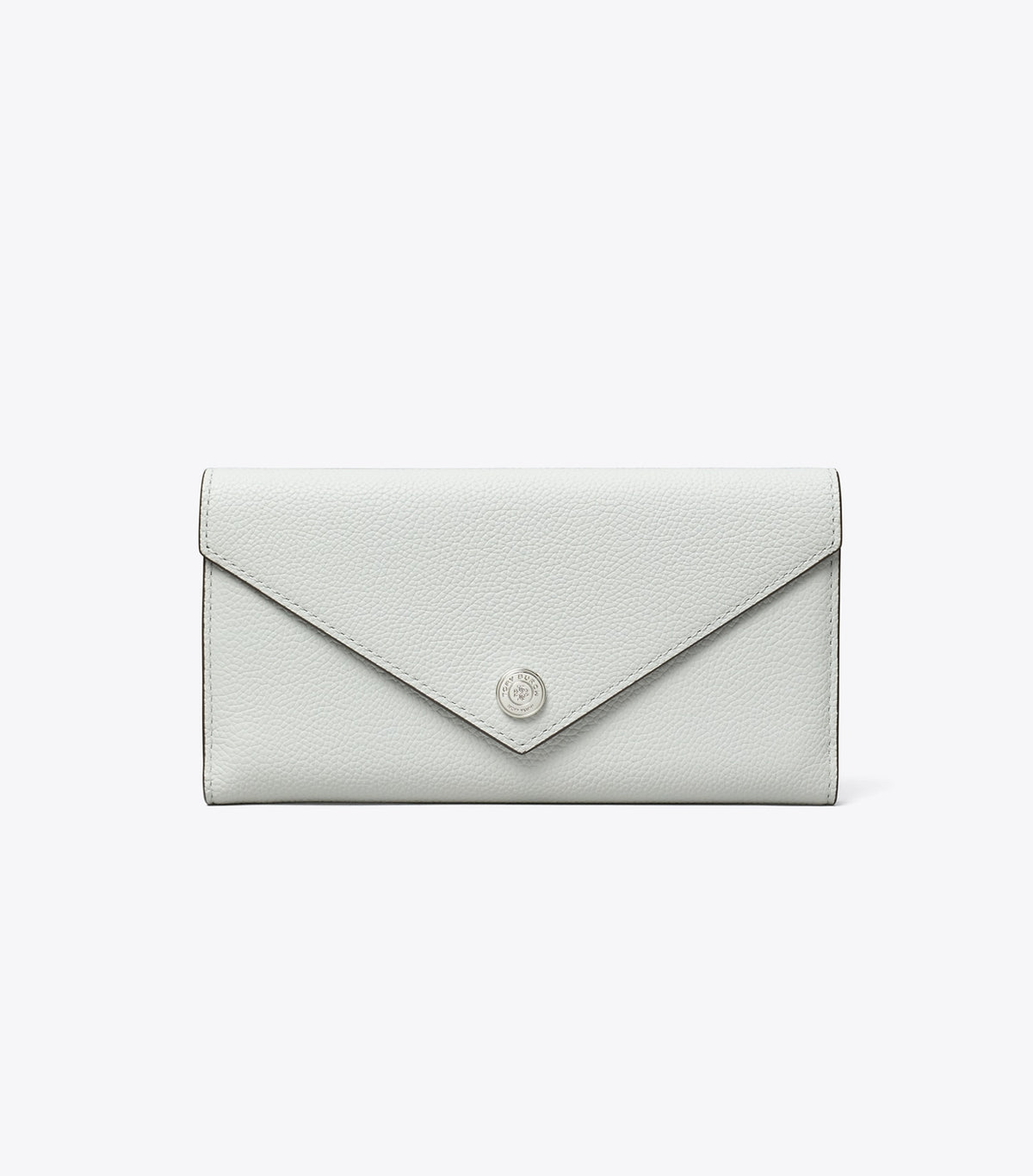 Pebble Envelope Long Wallet - Light Titanium | Tory Burch Value