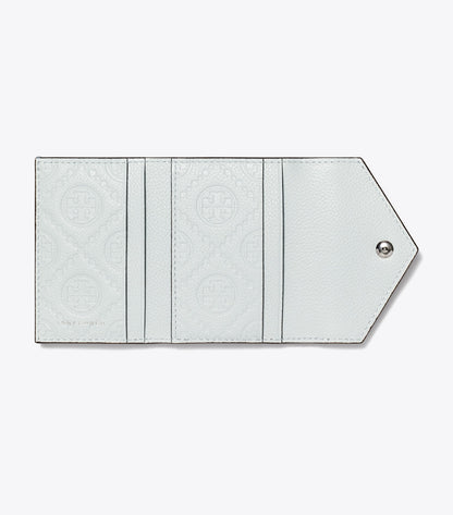 Small Pebble Envelope Wallet - Light Titanium | Tory Burch Latest