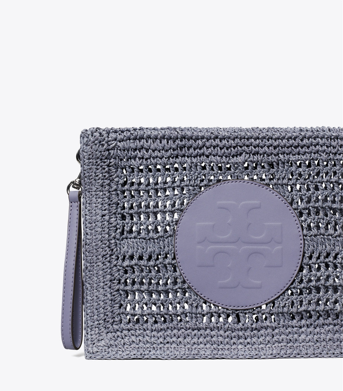 Ella Hand-Crocheted Pouch - Gray | Tory Burch Special Offer