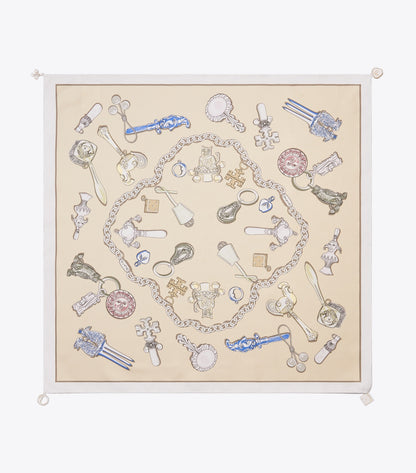Rattles Neckerchief - Rattles Neutral | Tory Burch Premium