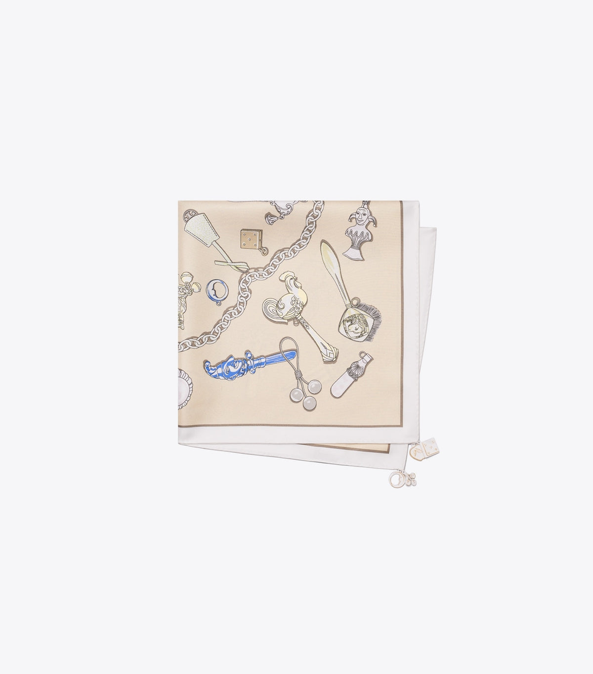 Rattles Neckerchief - Rattles Neutral | Tory Burch Premium