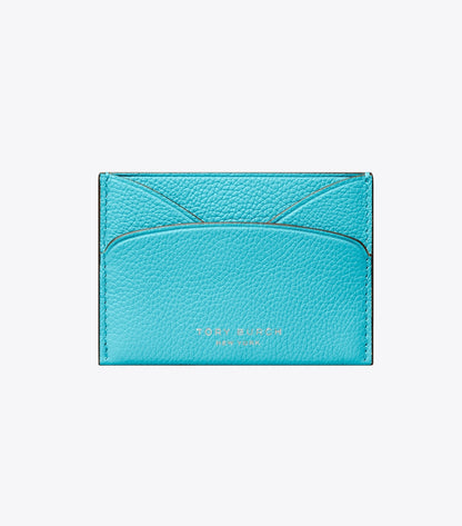 Romy Flat Card Case - Soft Turquoise | Tory Burch Trending