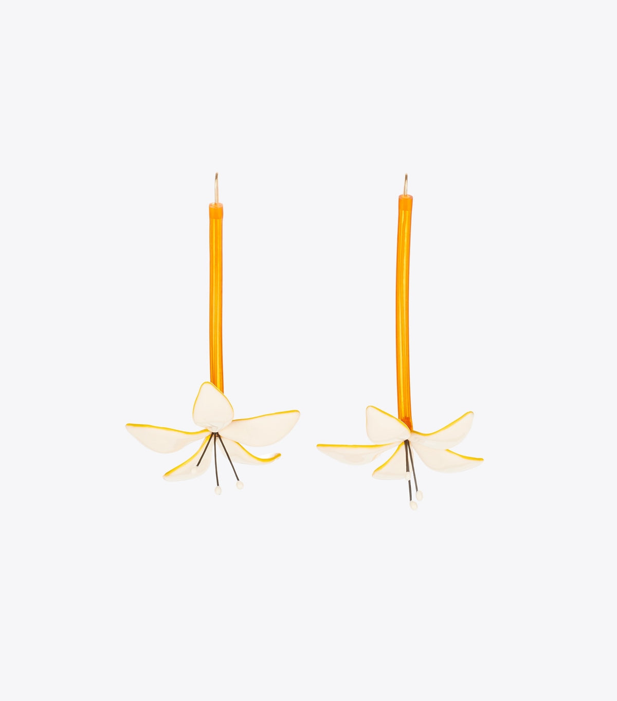 Curiosity Flower Earrings - White | Tory Burch Everyday