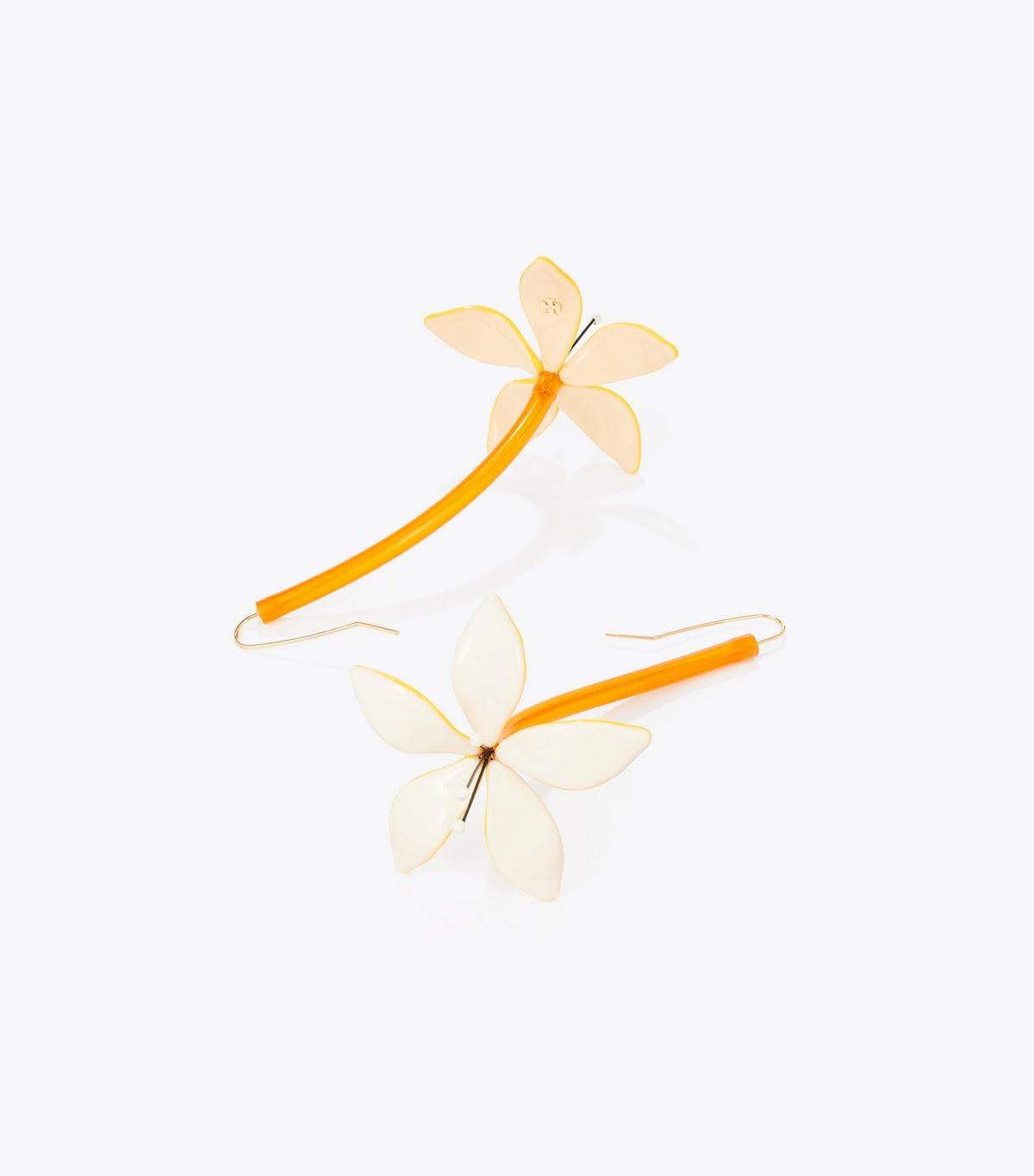 Curiosity Flower Earrings - White | Tory Burch Everyday