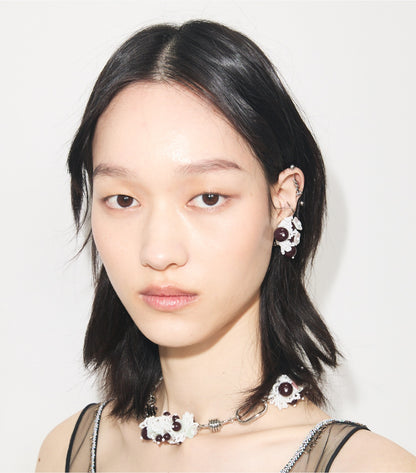 Large Runway Beaded Necklace - Tory Silver | Tory Burch Popular